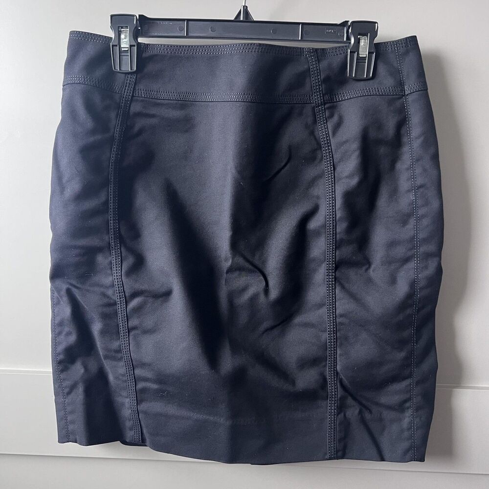 White‎ House Black Market Skirt Womens 8 Black Perfect Form Pencil Lined Office